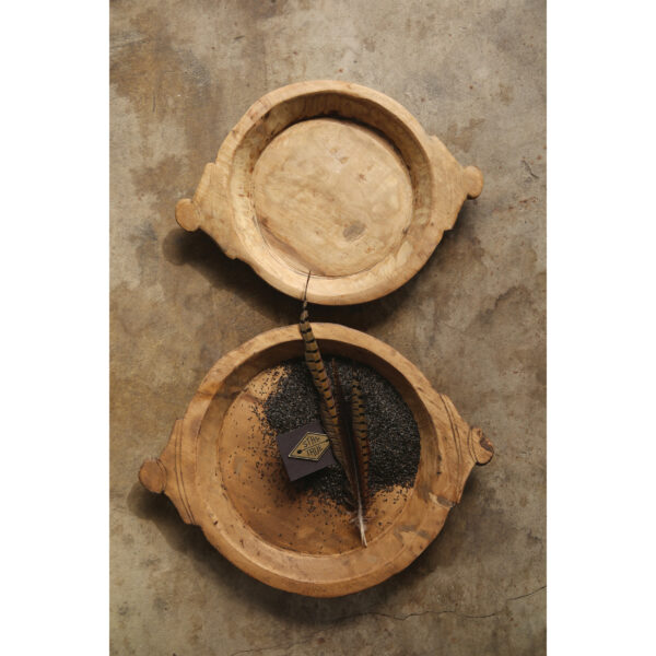 Wood Hand-Carved Bowls - Image 2