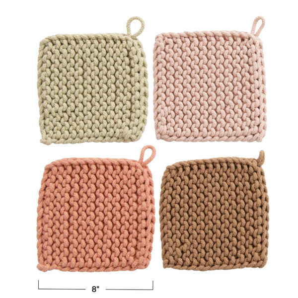 Cotton Crocheted Pot Holder - Image 4