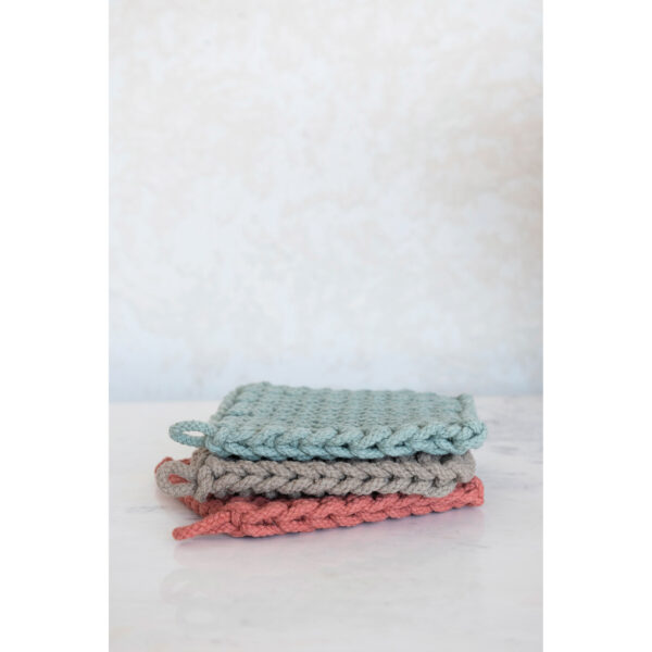 Cotton Crocheted Pot Holder - Image 3