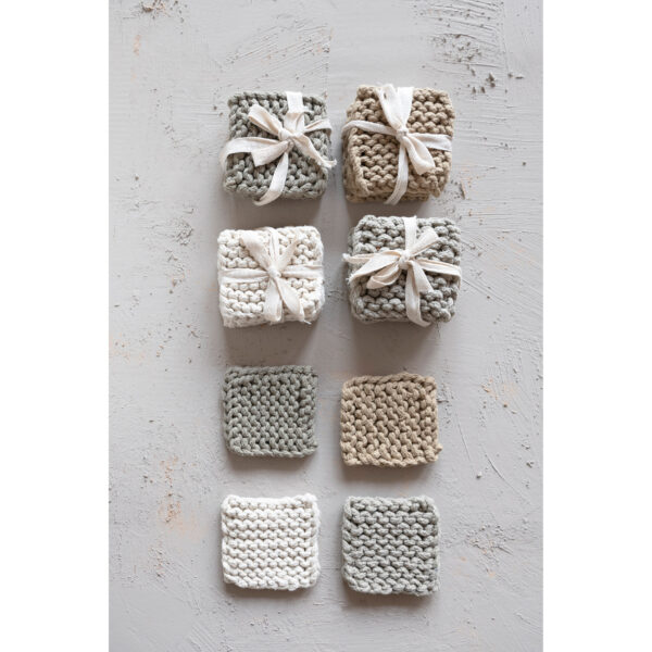 Cotton Crocheted Coasters - Image 3