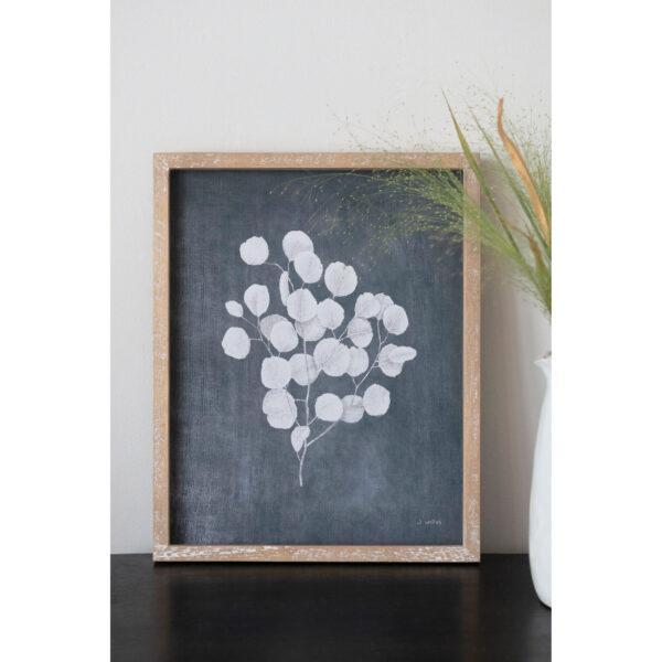 Wood Framed Wall Decor with Botanical Print - Image 2