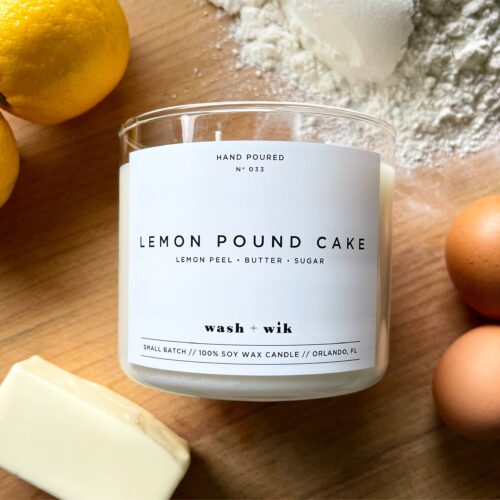 Soy Wax Candle | Lemon Pound Cake - 3 Wick