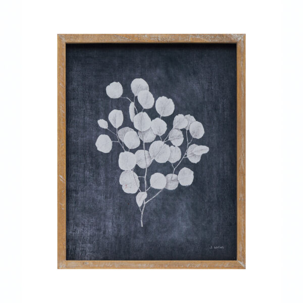 Wood Framed Wall Decor with Botanical Print