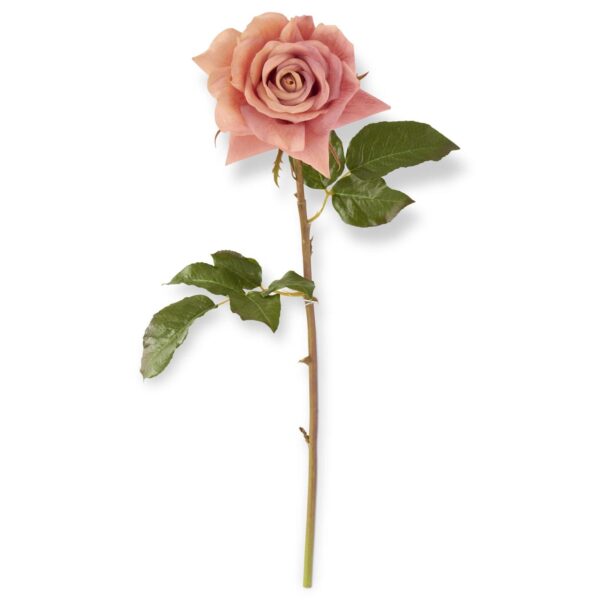 Real Touch Duchess Rose Stem | Coral