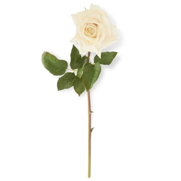 Real Touch Duchess Rose Stem | White