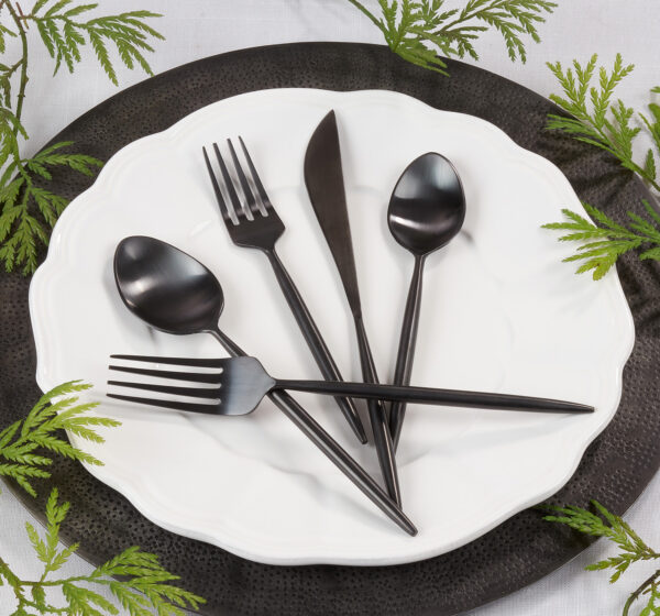 Stainless Steel Flatware | Black