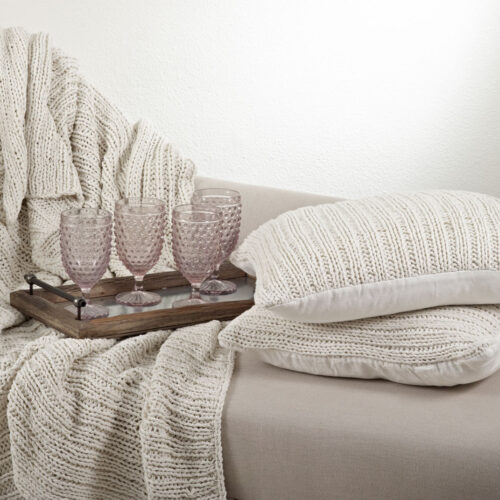 Knitted Design Throw