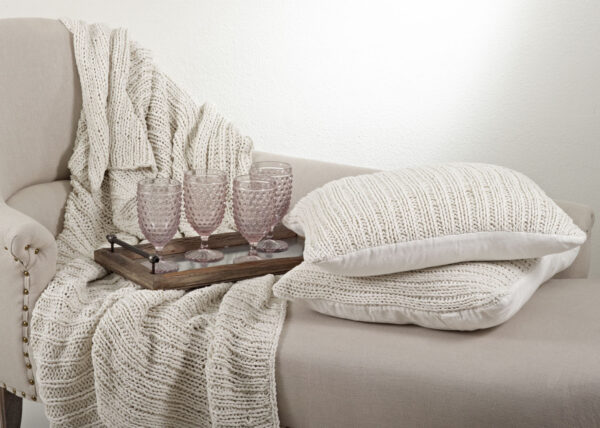 Knitted Design Throw