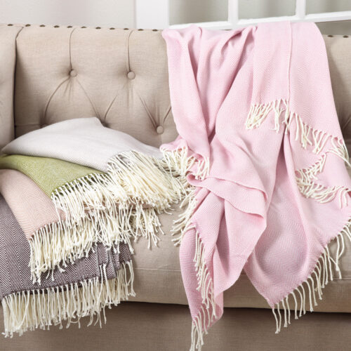 Herringbone Throw Camel