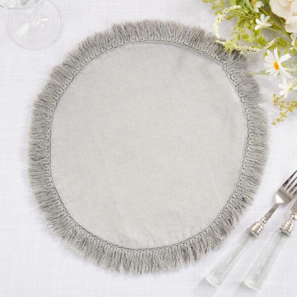 Stonewashed Fringe Placemat