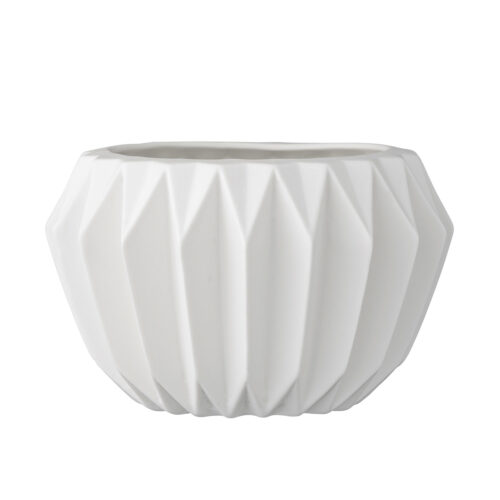 Stoneware Fluted Planter