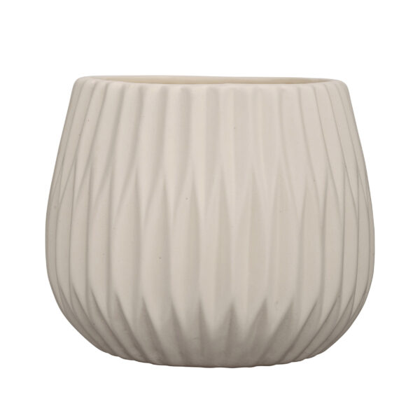 Stoneware Fluted Planter