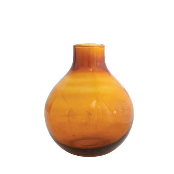 Glass Vase | Amber