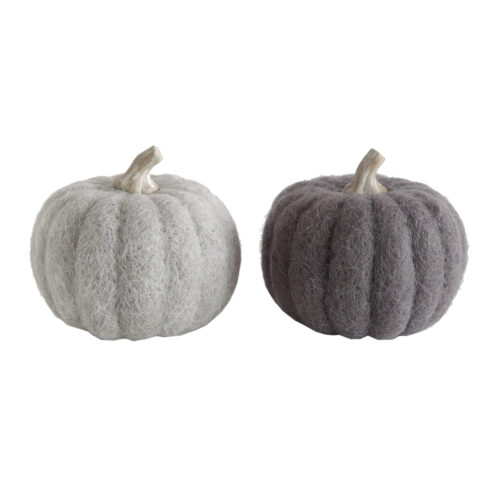 Medium Wool Pumpkin Figurine