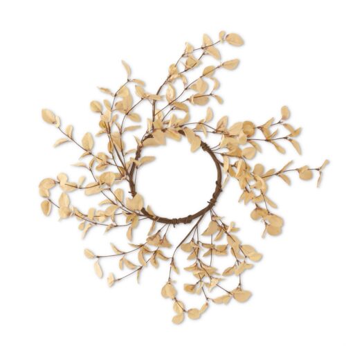 Eucalyptus Candle Ring/Wreath | Beige