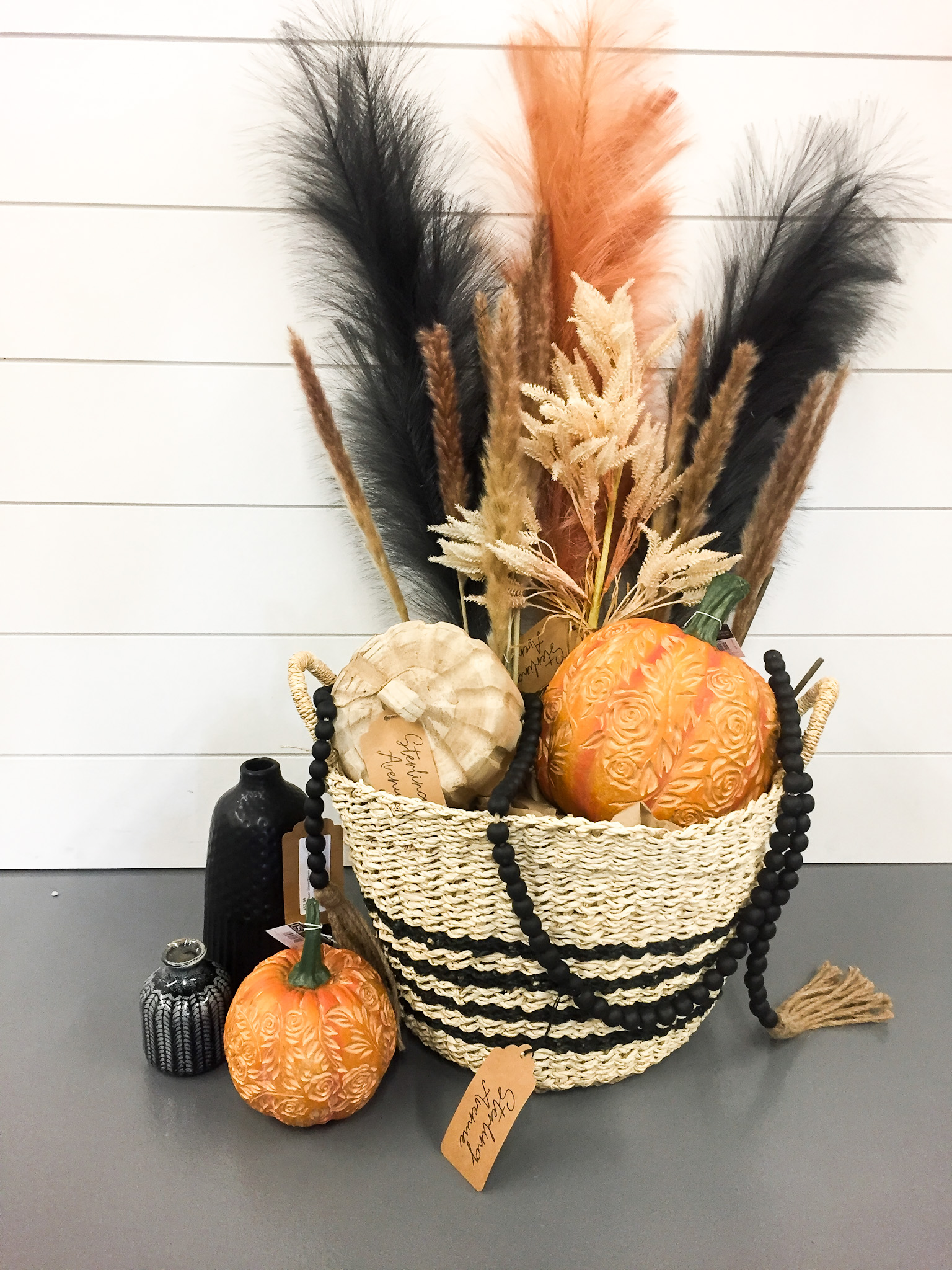 Fall Decorating Using Garlands and Wreaths