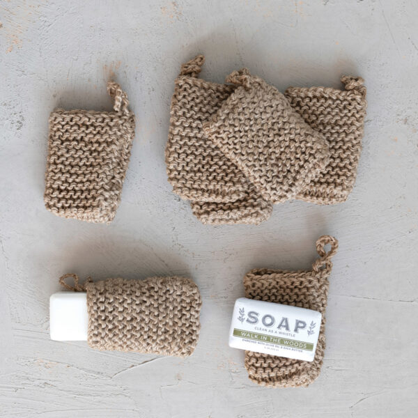 Jute Crocheted Body Scrubber/Soap Holder - Image 3