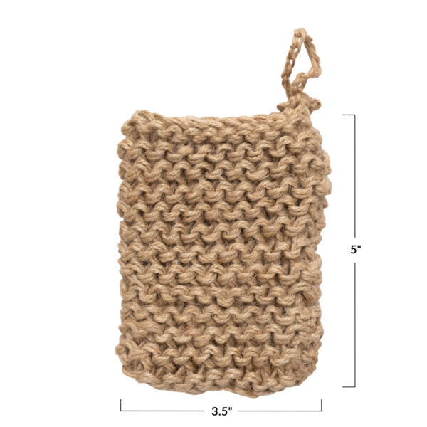 Jute Crocheted Body Scrubber/Soap Holder - Image 2