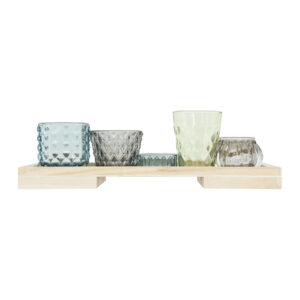 Tray with Glass Votive/Tealight Holders