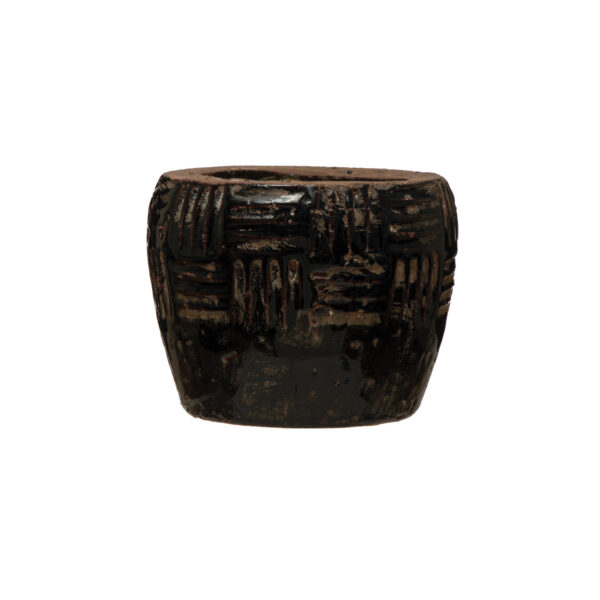 Embossed Terra-cotta Planter