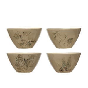 Debossed Stoneware Bowl