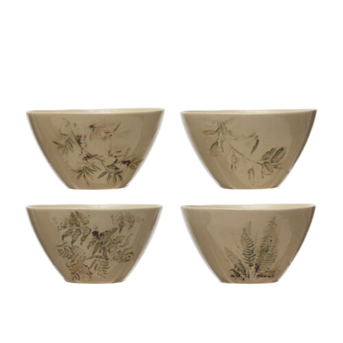 Debossed Stoneware Bowl