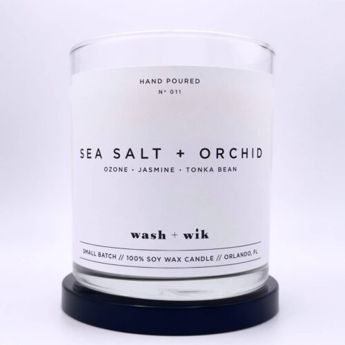 Soy Wax Candle | Sea Salt & Orchid - 1 Wick