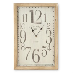 Rectangular European Antique Wall Clock
