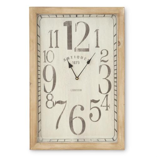 Rectangular European Antique Wall Clock