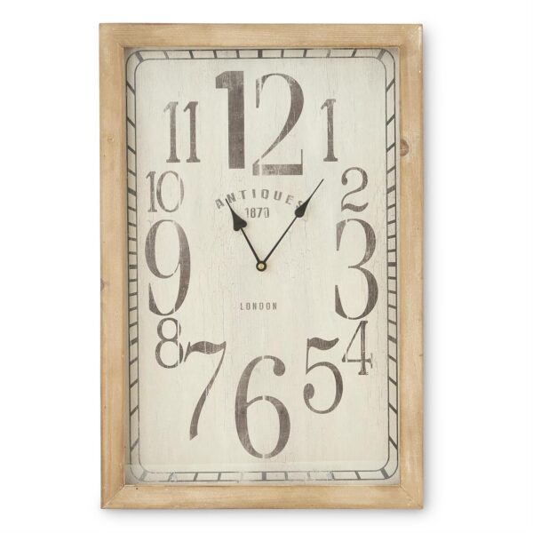 Rectangular European Antique Wall Clock