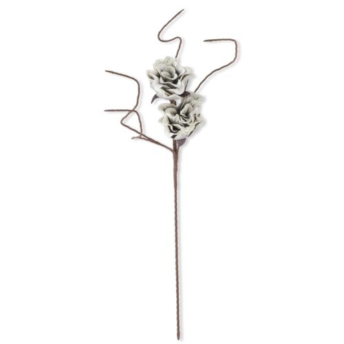Gray & White Eva Double Stem