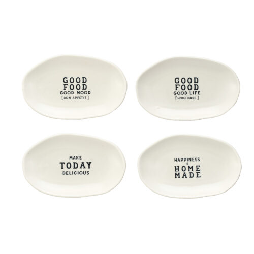 Stoneware Dish w Saying