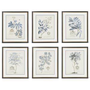 Black & Gold Framed Blue Arbor Prints