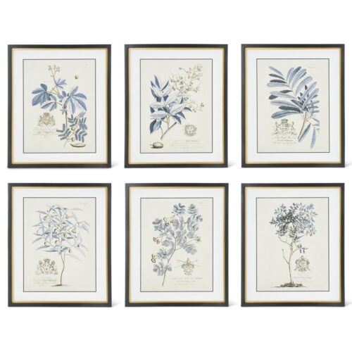 Black & Gold Framed Blue Arbor Prints