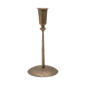 Hand-Forged Hammered Metal Taper Holder