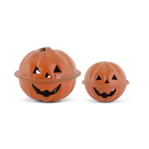 Orange Jack O Lantern Pumpkin Bells