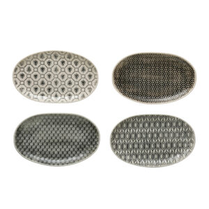 Hand-Stamped Oval Plate | Pattern