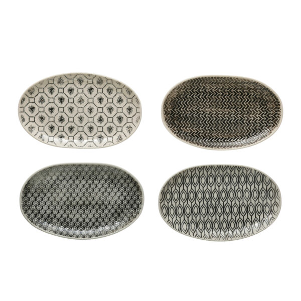 Hand-Stamped Oval Plate | Pattern