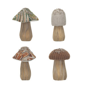 Fabric Topped Foam Mushroom