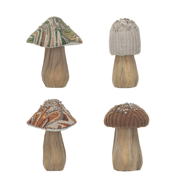 Fabric Topped Foam Mushroom