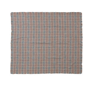Polyester Throw w Frayed Edges