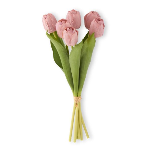 13 Inch Coral Real Touch Tulip Bundle
