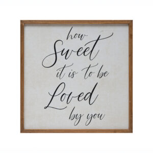 MDF Framed Wall Décor "How Sweet It Is"