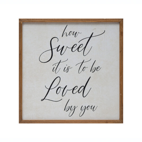 MDF Framed Wall Décor "How Sweet It Is"
