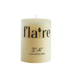 Unscented Pillar Candle | 3" x 4"