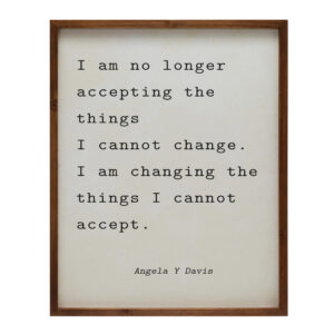 I Am No Longer Wood Framed Wall Decor