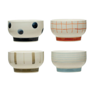 Hand-Painted Stoneware Bowl
