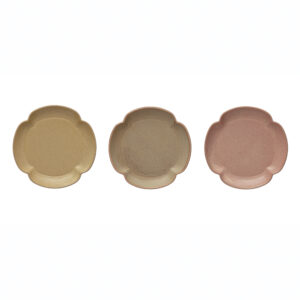 Stoneware Scalloped Plate Reactive Glaze