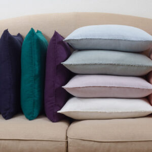 Pompom Design Pillow Midnight Blue