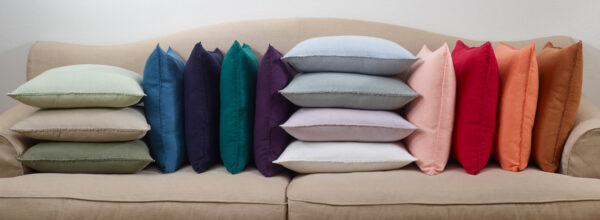 Pompom Design Pillow Midnight Blue